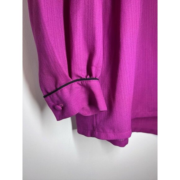 Vintage Jennings Women’s Blouse Pink Button Down 8 - Picture 9 of 10